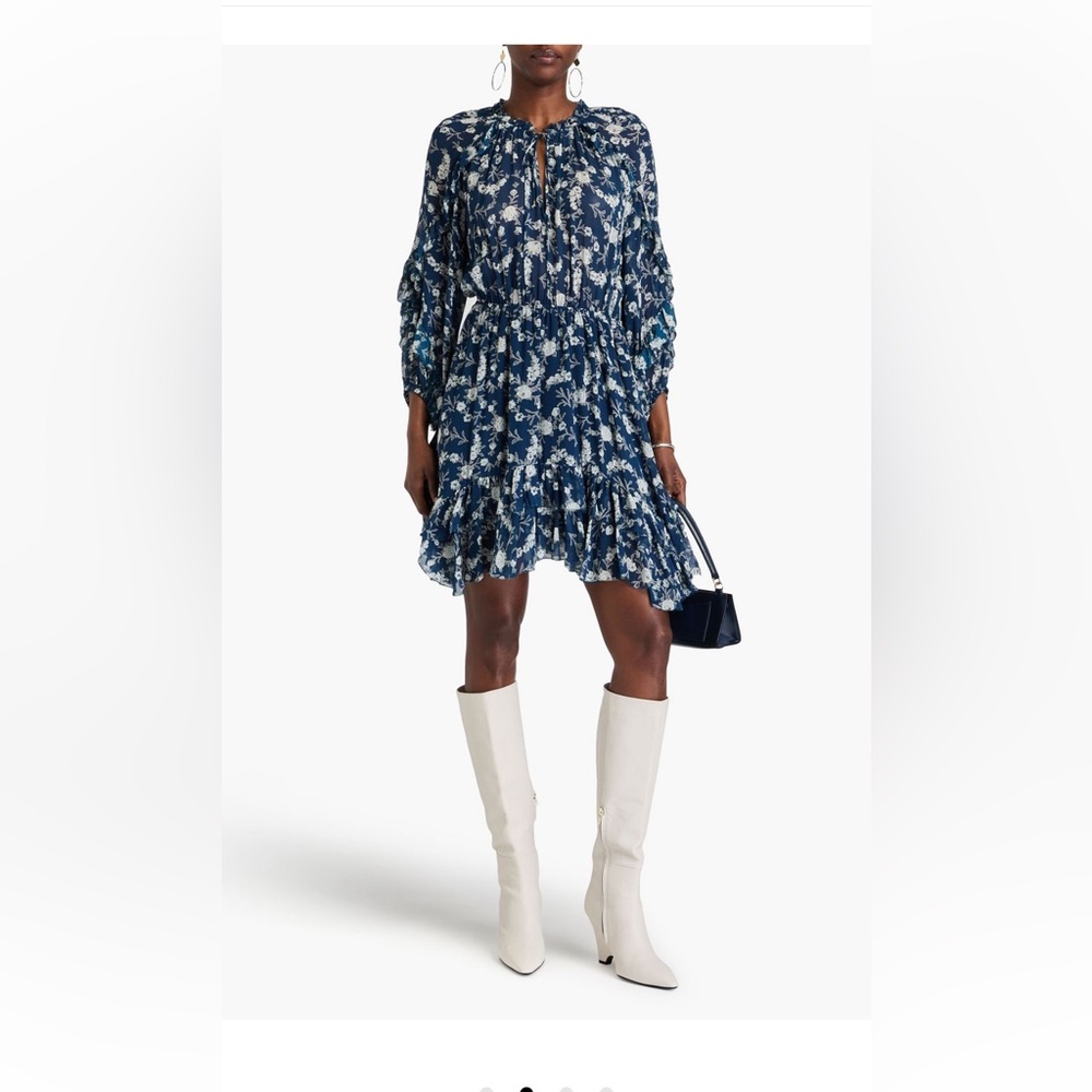 Ulla Johnson Midnight Blue Floral Dress